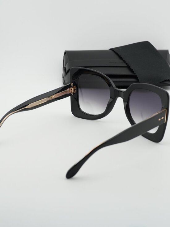 Isabel Marant IM 0120/S 0807 9O Square Sunglasses - Black/Grey main image 9